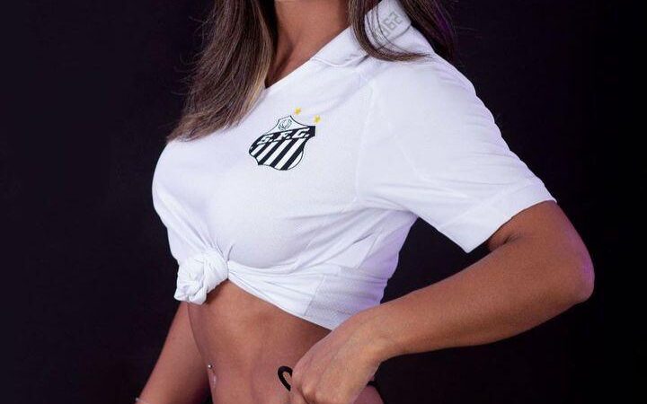 Modelo Izabel Zancheta arrasa como candidata à Musa do Santos
