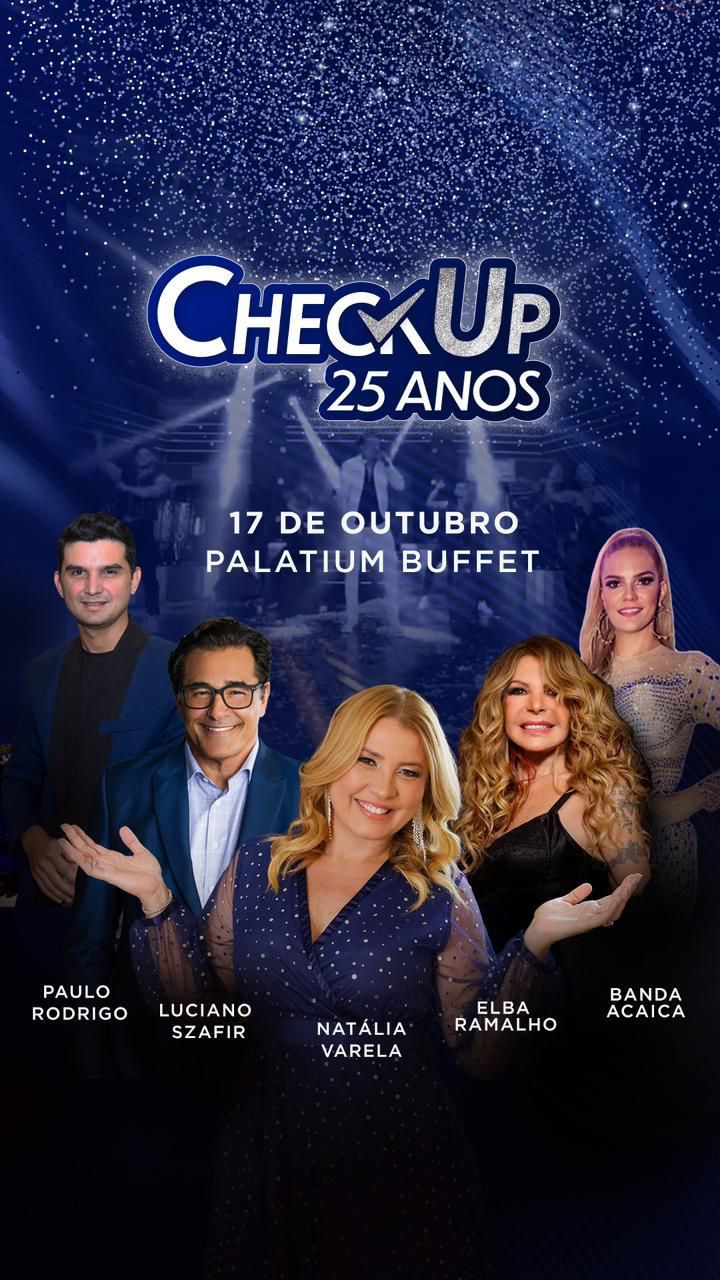 Programa Check Up, comandado por Natália Varela, comemora 25 anos de sucesso com festa que promete parar o Brasil