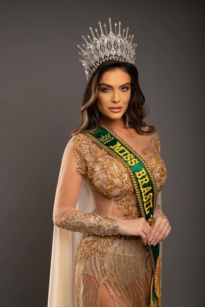 Catarinense Aline Geraldi vence Miss Brasil 2024 e vai defender o país em mundial em Punta Cana