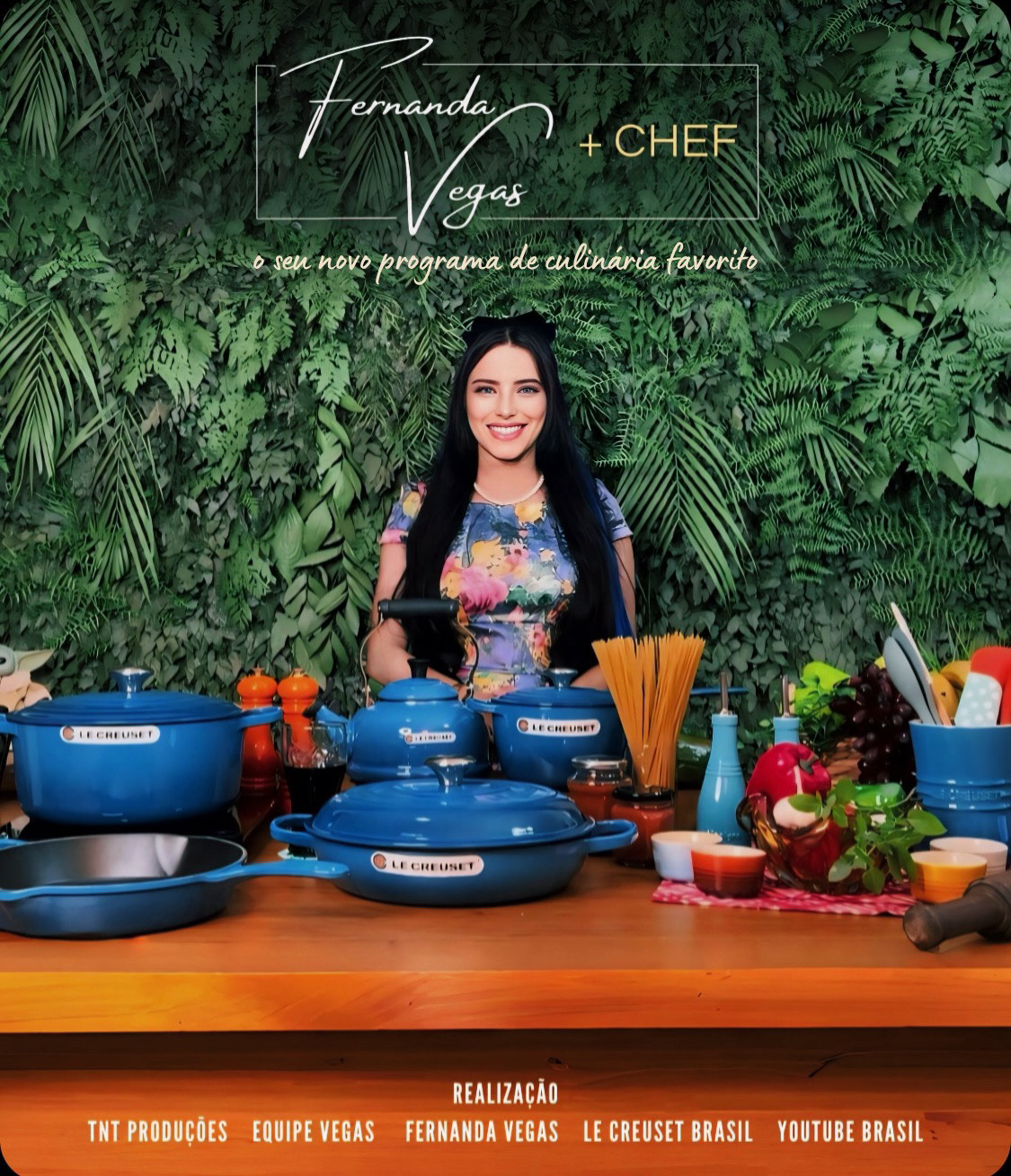 “Fernanda Vegas + Chef” estreia programa de culinárioa com patrocínio da Le Creuset Brasil