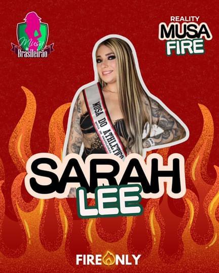 Musa do Athletico-PR, modelo Sarah Lee vai participar do reality Musa Fire