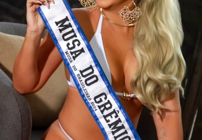 Angelita Muller, Musa do Grêmio, é finalista do concurso Musa do Brasileirão 2025
