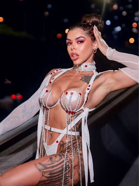 Após reclamações dos vizinhos por festa, Influenciadora catarinense viraliza ao receber a PM usando micro-biquini