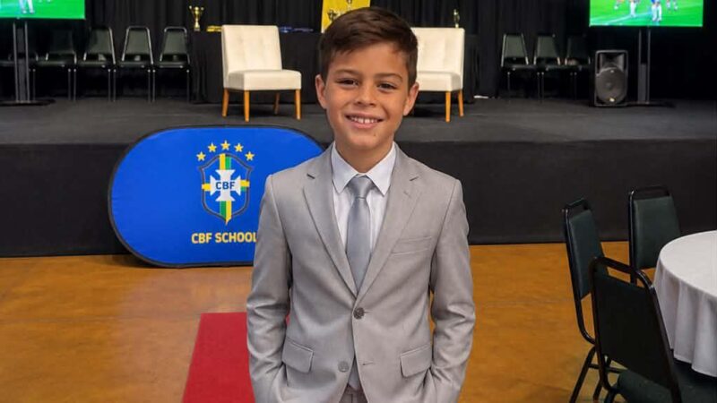 Filho da Miss Brasil, Aline Geraldi, é aprovado em seletiva da Seleção Brasileira